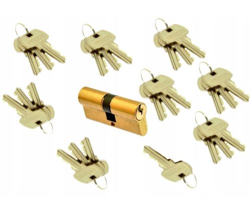 Locking cylinder 30/35 + 25 keys, brass gerda for doors