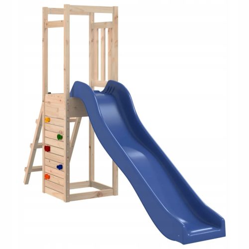 HOUSE WITH SLIDE AND SWING, PINE WOOD