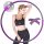  Hula Hop Hoop with Grooves Purple-Gray Profiled 90 cm