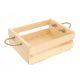  Decorative wooden box with handle 40x30x16 cm, storage box