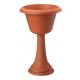  Form-Plastic flowerpot 37 cm x 37 x 58 cm Diameter 37 cm plastic in orange tones