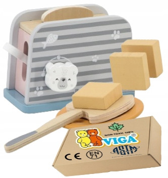  WOODEN TOASTER VIGA wooden educational toys for school kindergarten