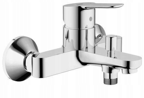  Grohe BauEdge single-lever wall-mounted bathtub faucet, chrome