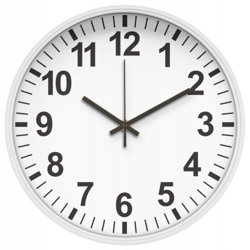  Modern20 wall clock white, black, brown tones, 26 cm