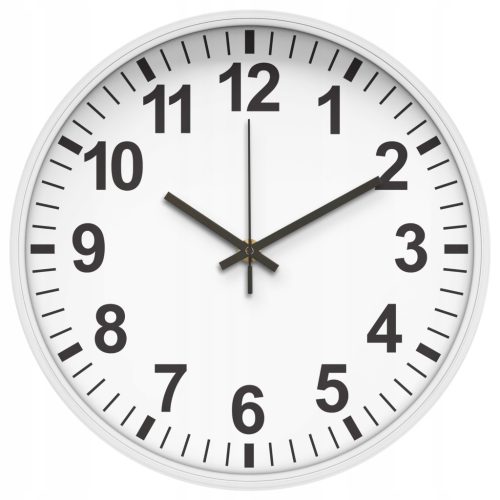  Modern20 wall clock white, black, brown tones, 26 cm