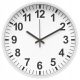  Modern20 wall clock white, black, brown tones, 26 cm