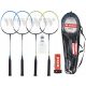 Racket set with shuttlecock WISH Racket Badminton racket