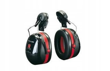 3M Peltor Optime III helmet-mounted anti-noise headphones