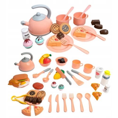  A set of dishes and kitchen accessories with kettle