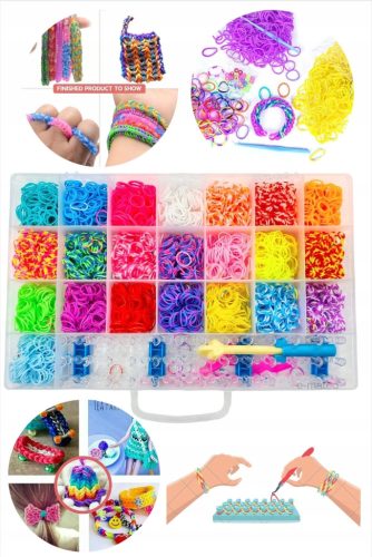  LARGE SET OF RUBBERS FOR MAKING BRACELETS Colorful rubber bands