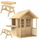 WOODEN GARDEN HOUSE WITH VERANDA Modular for children