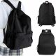 Unisex Simple Black Shoulder Bag with Multiple Compartments and Laptop Sleeve