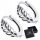  K461 Silver leaf earrings hoops clasps silver 925