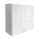 Bathroom cabinet 60 cm, glossy, clickable