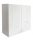 Amos hanging bathroom cabinet, white, glossy, 80x60x23.6 cm