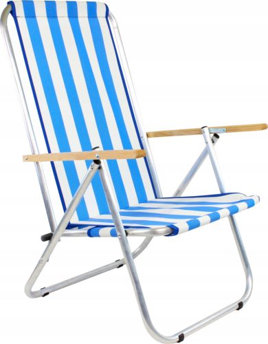  E-Sezon Deck Chair/Chair, Aluminium, Blue and Navy Blue