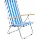  E-Sezon Deck Chair/Chair, Aluminium, Blue and Navy Blue