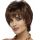  Short women's wig made of synthetic hair brown