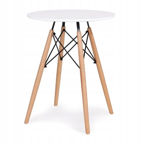  ModernHome table living room furniture round 60 x 60 x 75.5 cm white