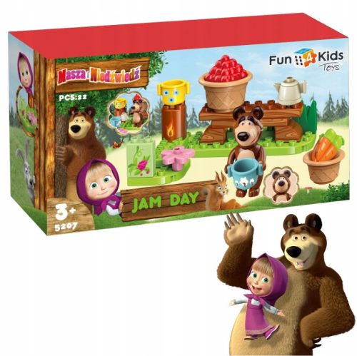  Blocks MASCHA and THE BEAR 5208 Laundry Day 22 pcs