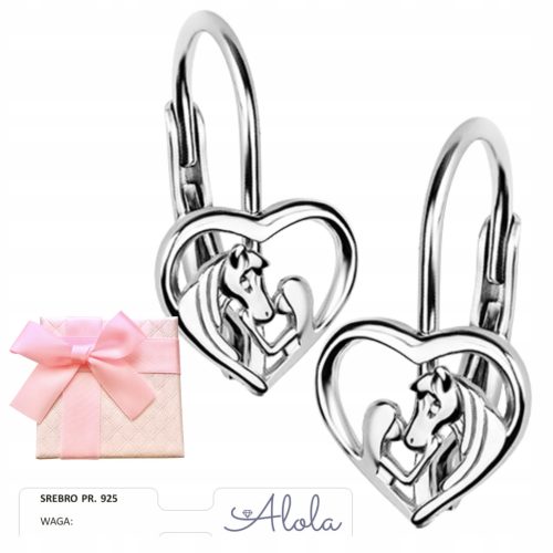  Silver Alola Heart Earrings