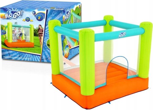 jumping trampoline, bouncy castle + pump