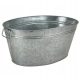  Whirlpool flowerpot 55 cm 38 cm, galvanized, metal, large, ZWY