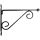  Metal flower pot holder, wall mount M