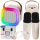  PORTABLE BLUETOOTH SPEAKER KARAOKE RGB 2 MICROPHONES USB SD MINI JACK + INSTRUCTION MANUAL BLOW