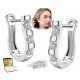  925 SILVER EARRINGS WITH SWAROVSKI ZIRCONS. HANGING 925 ELEGANT EARRINGS