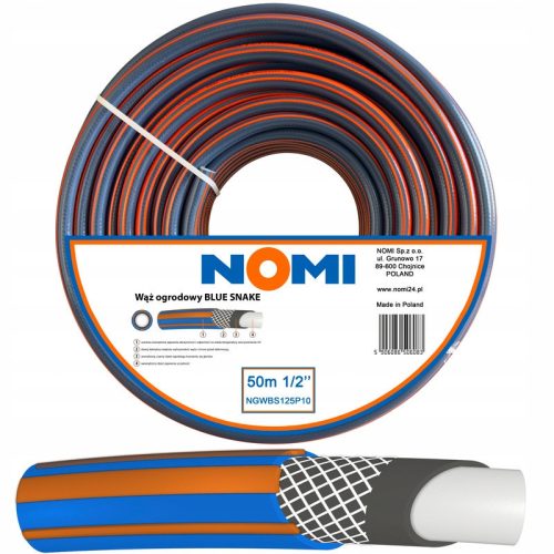  NOMI GARDEN HOSE 1/2'' 50 m PREMIUM 4-LAYER STRONG DURABLE