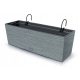  Prosperplast flowerpot 58 cm x 18 x 19.5 cm, plastic in grey and silver tones