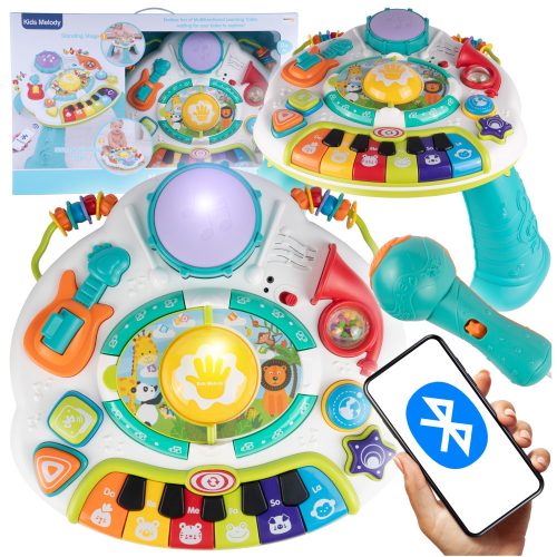  INTERACTIVE EDUCATIONAL TABLE, BLUETOOTH ANIMALS, PIANO MICROPHONE