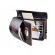 Handmade mailbox with letterbox, with black IronWood newspaper holder