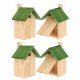  Birdhouse Nesting House for Tits – Set of 4