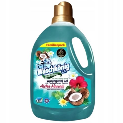  Waschkonig Universal Washing Gel Perfumed Aloha Hawaii 3,305L 110 pr