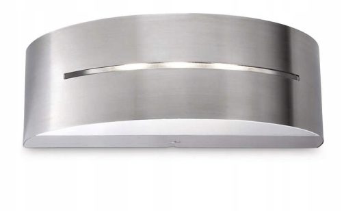  Philips Garden Wall Light, Grey and Silver Tones, Integrated 8W LED Source