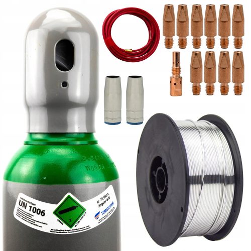 ALUMINUM MIG/MAG WELDING KIT MB 25 – ARGON 8L FULL CYLINDER + ACCESSORIES