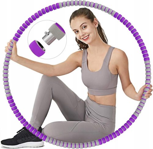  Hula Hoop for Slimming and Massage Fitness 90 cm Purple-Gray