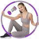  Hula Hoop for Slimming and Massage Fitness 90 cm Purple-Gray