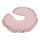  Croissant Ruffled Feeding Pillow, Dirty Pink, Cotton Bean