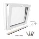 White PVC tilt window 50x60 500x600 tiltable