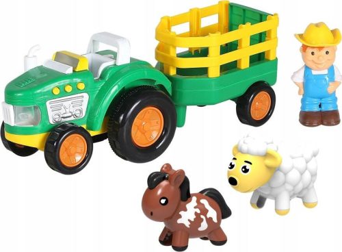  Tractor set with farmer and animal figure with light and sound