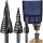 Step drill 3-piece spiral set conical 4-32mm for wood sheet