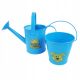 BLUE GARDEN SET WATERING CAN + BUCKET FOR CHILDREN