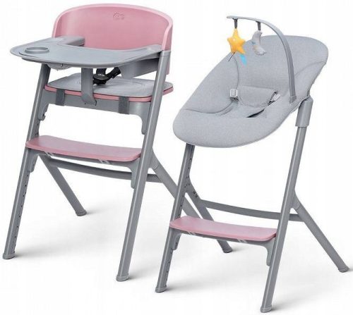  Kinderkraft Calmee Aster Pink Feeding Chair with Rocker