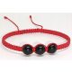  Bracelet black tourmaline natural stone red thread talisman