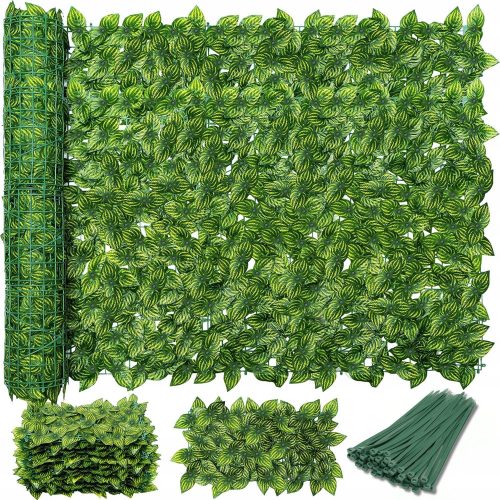 ARTIFICIAL HEDGE Ivy GREEN WALL BALCONY FOR FENCE