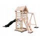 Playground - children's house, sandpit, swing