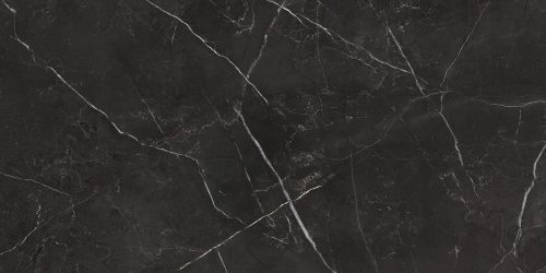 Glazed/polished stoneware Nero Venato 60x120 Marmara